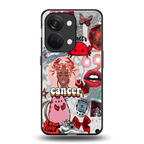 cancer aesthetic collage back phone cover | glass case for oneplus nord 3