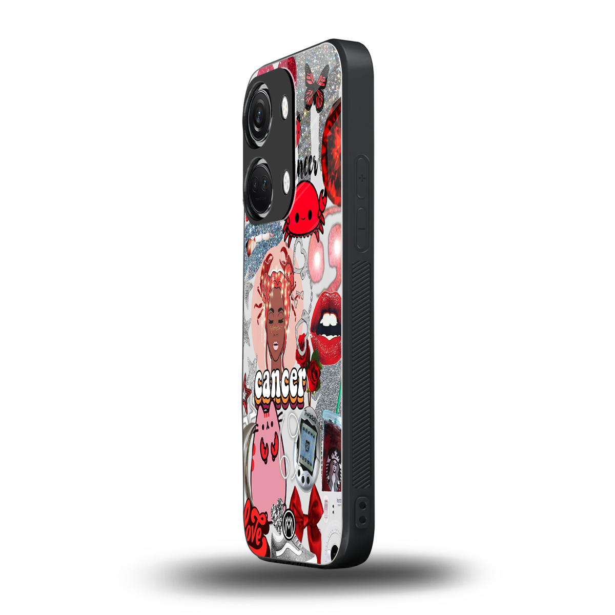 cancer aesthetic collage back phone cover | glass case for oneplus nord 3