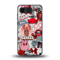 cancer aesthetic collage back phone cover | glass case for oneplus nord 4