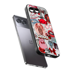 cancer aesthetic collage back phone cover | glass case for oneplus nord 4
