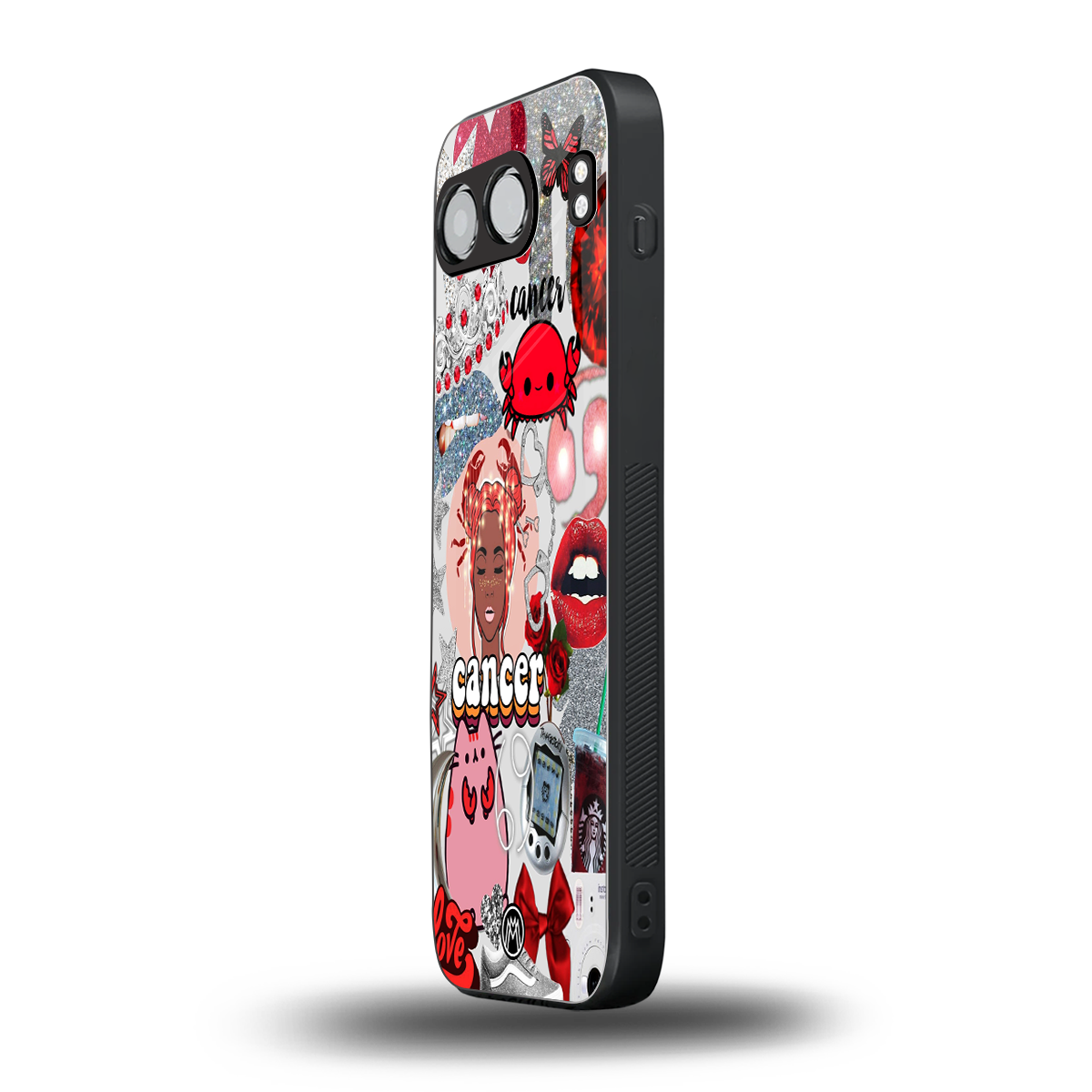 cancer aesthetic collage back phone cover | glass case for oneplus nord 4