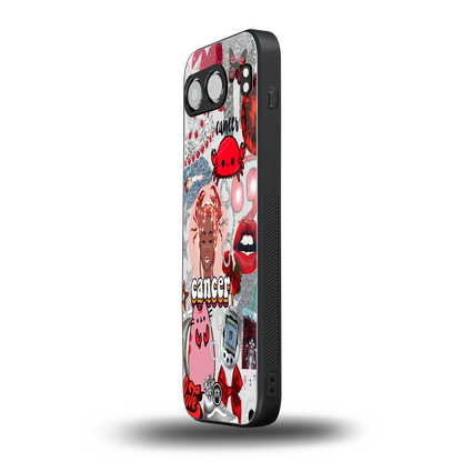 cancer aesthetic collage back phone cover | glass case for oneplus nord 4