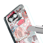 cancer aesthetic collage back phone cover | glass case for oneplus nord 4