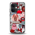 cancer aesthetic collage back phone cover | glass case for oneplus nord ce 3