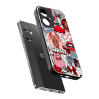 cancer aesthetic collage back phone cover | glass case for oneplus nord ce 3