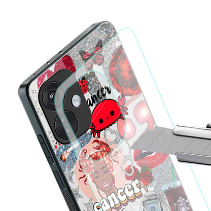 cancer aesthetic collage back phone cover | glass case for oneplus nord ce 3