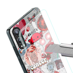cancer aesthetic collage back phone cover | glass case for oneplus nord ce 4 lite