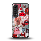 cancer aesthetic collage back phone cover | glass case for oneplus nord ce 4
