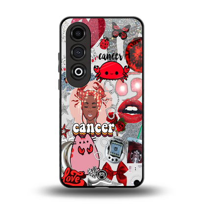 cancer aesthetic collage back phone cover | glass case for oneplus nord ce 4