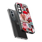 cancer aesthetic collage back phone cover | glass case for oneplus nord ce 4