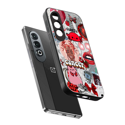 cancer aesthetic collage back phone cover | glass case for oneplus nord ce 4