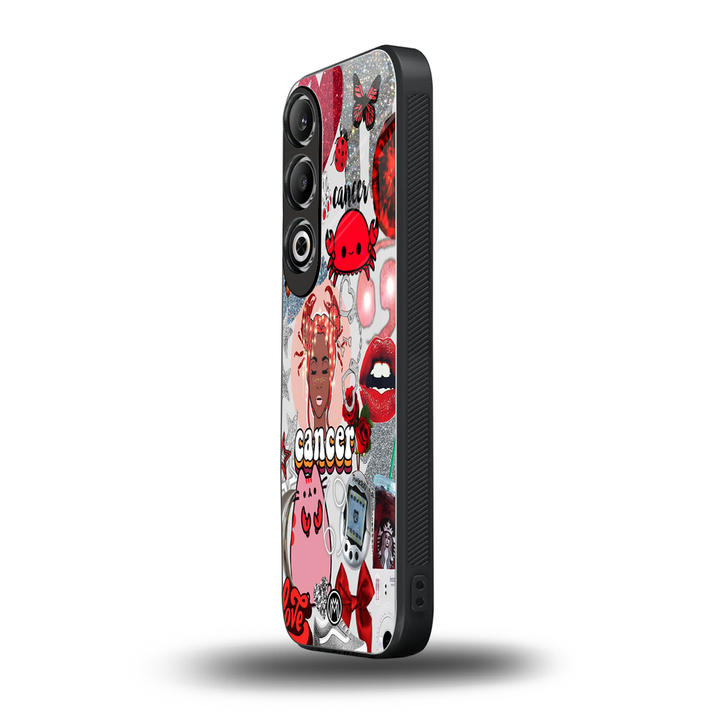 cancer aesthetic collage back phone cover | glass case for oneplus nord ce 4