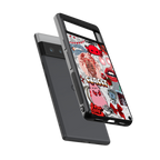 cancer aesthetic collage back phone cover | glass case for google pixel 6 pro