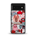 cancer aesthetic collage back phone cover | glass case for google pixel 6