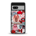 cancer aesthetic collage back phone cover | glass case for Google Pixel 7