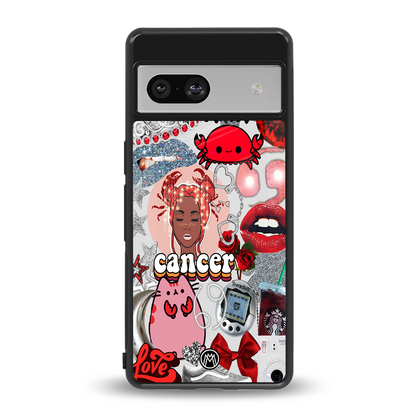 cancer aesthetic collage back phone cover | glass case for Google Pixel 7