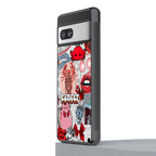 cancer aesthetic collage back phone cover | glass case for Google Pixel 7