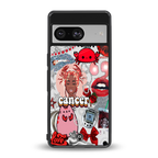 cancer aesthetic collage back phone cover | glass case for Google Pixel 8