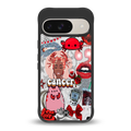 cancer aesthetic collage back phone cover | glass case for google pixel 9