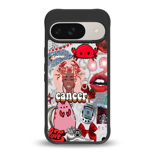 cancer aesthetic collage back phone cover | glass case for google pixel 9
