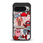 cancer aesthetic collage back phone cover | glass case for google pixel 9 pro xl