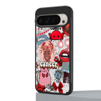 cancer aesthetic collage back phone cover | glass case for google pixel 9 pro xl