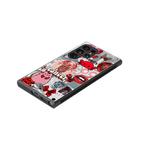 cancer aesthetic collage back phone cover | glass case for samsung galaxy s24 ultra