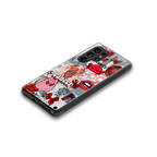 cancer aesthetic collage back phone cover | glass case for samsung galaxy s25 ultra