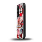 cancer aesthetic collage back phone cover | glass case for samsung galaxy s24 plus