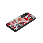 cancer aesthetic collage back phone cover | glass case for samsung galaxy s24