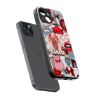 cancer aesthetic collage back phone cover | glass case for iphone 15