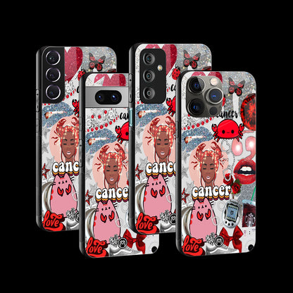 Cancer Aesthetic Collage Phone Cover | Glass Case