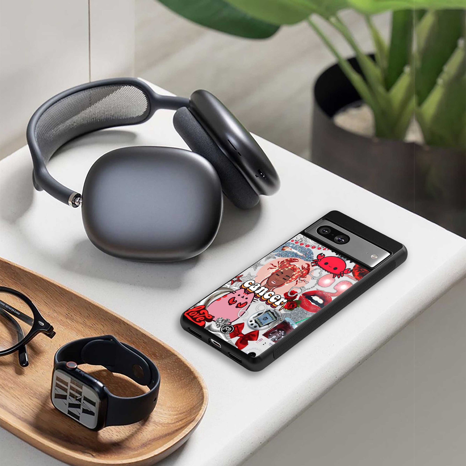 cancer aesthetic collage back phone cover | glass case for oneplus nord ce 3