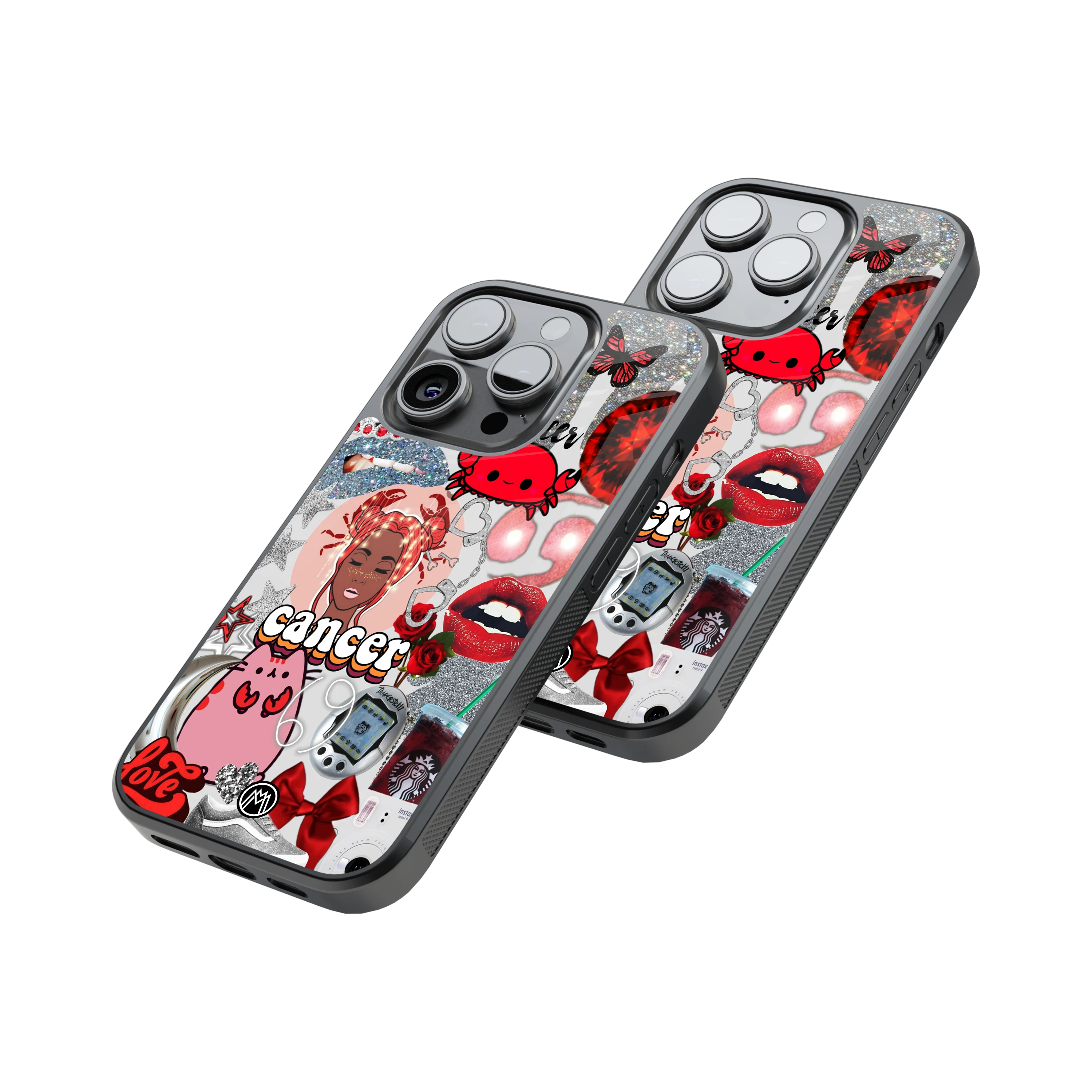 Protective Glass Back Phone Case Compatible with iPhone, Samsung, OnePlus, Pixel & More