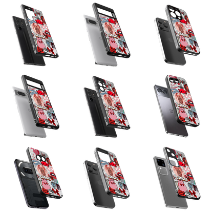 Durable Glass Back Mobile Case for iPhone, Samsung, OnePlus, Google Pixel, Redmi, Vivo, Oppo