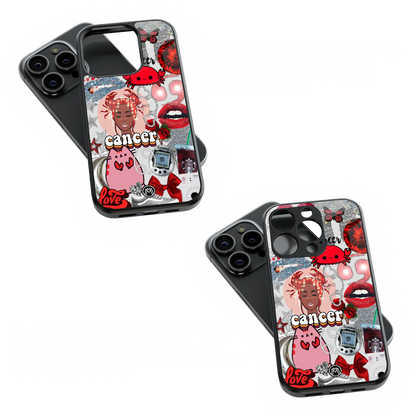 Trendy Glass Back Mobile Case for iPhone, Samsung, Redmi, OnePlus, Google Pixel, Motorola
