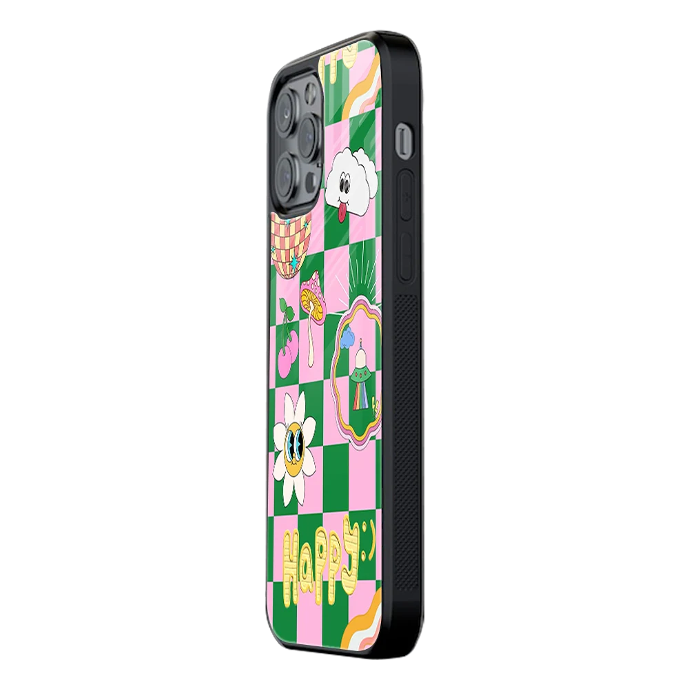 Slim Glass Back Phone Case for Multiple Brands iPhone, Samsung, Redmi, OnePlus, Oppo, Vivo