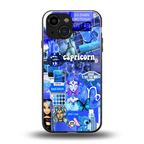 capricorn aesthetic collage back phone cover | glass case for iphone 13 mini