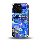capricorn aesthetic collage back phone cover | glass case for iphone 13 pro