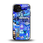 capricorn aesthetic collage back phone cover | glass case for iphone 13