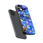 capricorn aesthetic collage back phone cover | glass case for iphone 14 plus