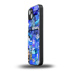 capricorn aesthetic collage back phone cover | glass case for iphone 15 plus