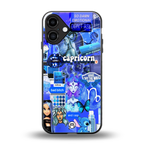 capricorn aesthetic collage back phone cover | glass case for iphone 16 plus