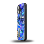 capricorn aesthetic collage back phone cover | glass case for iphone 16