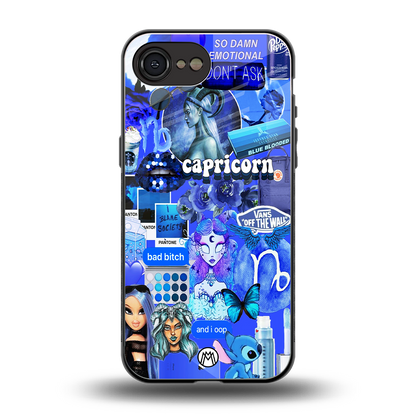 capricorn aesthetic collage back phone cover | glass case for iphone 16e