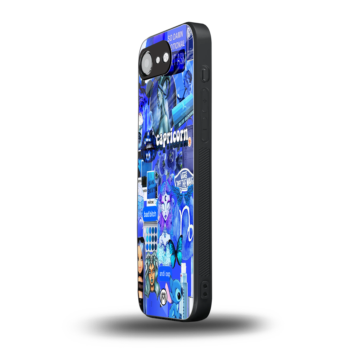 capricorn aesthetic collage back phone cover | glass case for iphone 16e