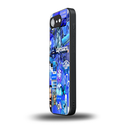 capricorn aesthetic collage back phone cover | glass case for iphone 16e