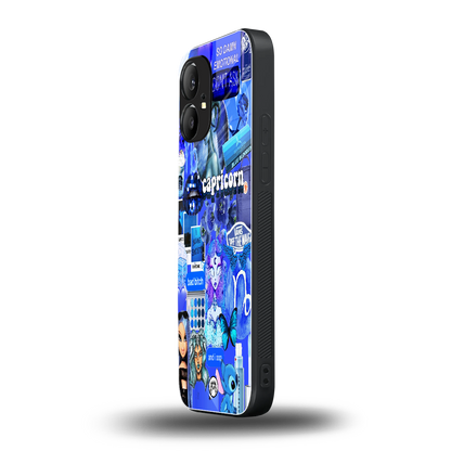 capricorn aesthetic collage back phone cover | glass case for nothing phone 1