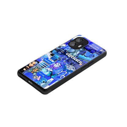 capricorn aesthetic collage back phone cover | glass case for nothing phone 2