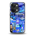 capricorn aesthetic collage back phone cover | glass case for oneplus nord 3